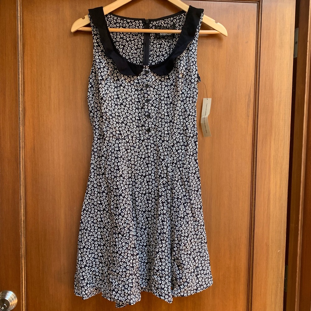 NEW Reformation Bridget Floral Black Dress